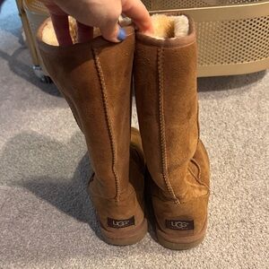 UGG Chestnut Suede Boots (size 7)